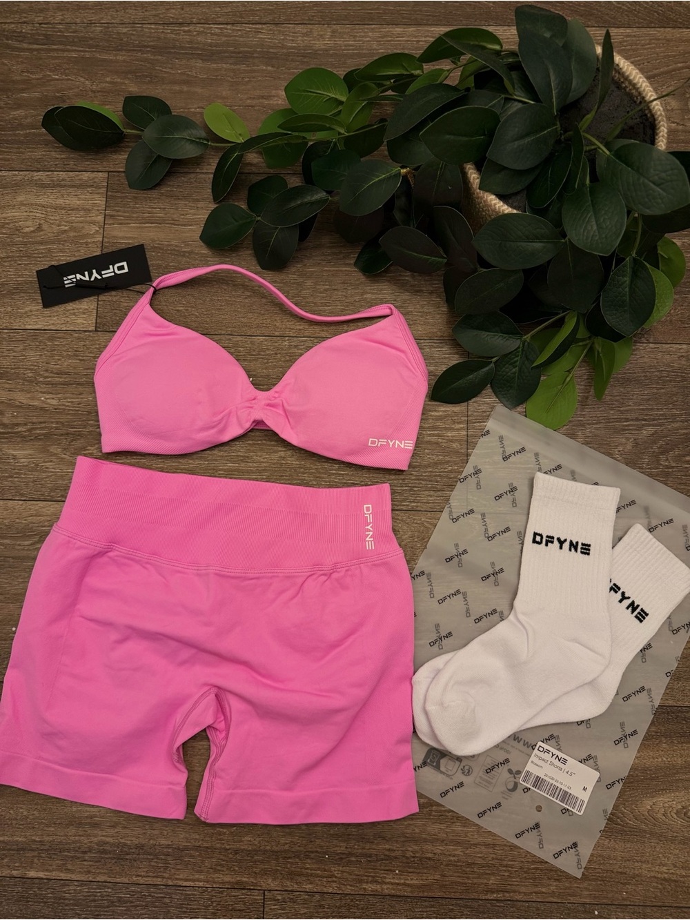 Dfyne set pink size M